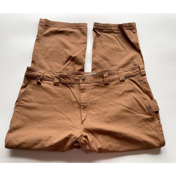 Duluth Big & Tall Tan Carpenter Fire Hose Pants Size Men's 48x32 Relaxed Fit - Picture 3 of 10